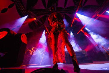 Faro, Portekiz: 31 Ağustos, 2018 - müzik grubu, Blaya, Festival F, büyük bir festival üzerinde gerçekleştirir.