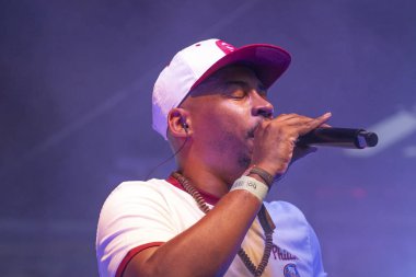 Faro, Portekiz: 30 Ağustos, 2018 - müzik grubu, Sacik kaş, Festival F üzerinde gerçekleştirir