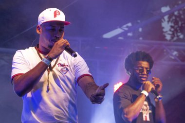 Faro, Portekiz: 30 Ağustos, 2018 - müzik grubu, Sacik kaş, Festival F üzerinde gerçekleştirir