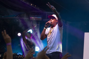 Faro, Portekiz: 30 Ağustos, 2018 - müzik grubu, Sacik kaş, Festival F üzerinde gerçekleştirir