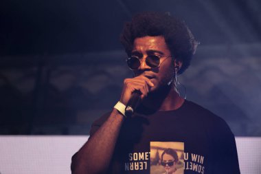 Faro, Portekiz: 30 Ağustos, 2018 - müzik grubu, Sacik kaş, Festival F üzerinde gerçekleştirir