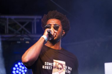 Faro, Portekiz: 30 Ağustos, 2018 - müzik grubu, Sacik kaş, Festival F üzerinde gerçekleştirir