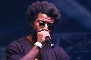 Faro, Portekiz: 30 Ağustos, 2018 - müzik grubu, Sacik kaş, Festival F üzerinde gerçekleştirir