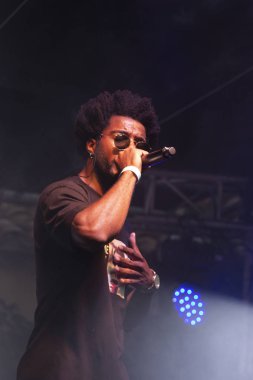 Faro, Portekiz: 30 Ağustos, 2018 - müzik grubu, Sacik kaş, Festival F üzerinde gerçekleştirir