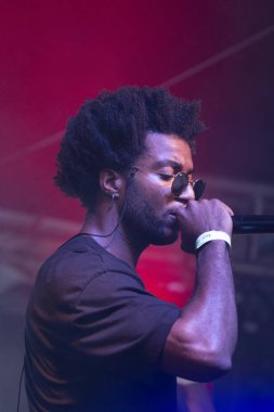 Faro, Portekiz: 30 Ağustos, 2018 - müzik grubu, Sacik kaş, Festival F üzerinde gerçekleştirir