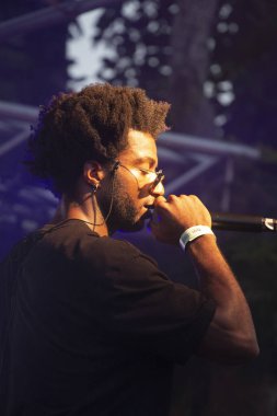 Faro, Portekiz: 30 Ağustos, 2018 - müzik grubu, Sacik kaş, Festival F üzerinde gerçekleştirir