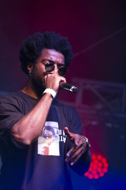 Faro, Portekiz: 30 Ağustos, 2018 - müzik grubu, Sacik kaş, Festival F üzerinde gerçekleştirir