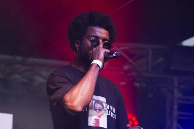 Faro, Portekiz: 30 Ağustos, 2018 - müzik grubu, Sacik kaş, Festival F üzerinde gerçekleştirir