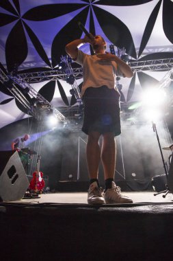 Faro, Portekiz: 30 Ağustos, 2018 - yavaş J sanatçı, Festival F üzerinde gerçekleştirir.