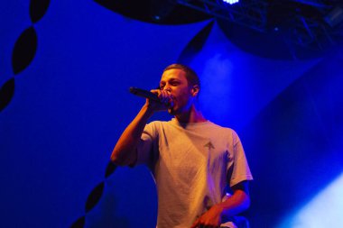 Faro, Portekiz: 30 Ağustos, 2018 - yavaş J sanatçı, Festival F üzerinde gerçekleştirir.