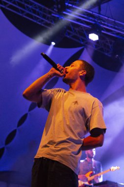 Faro, Portekiz: 30 Ağustos, 2018 - yavaş J sanatçı, Festival F üzerinde gerçekleştirir.