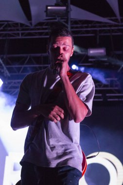 Faro, Portekiz: 30 Ağustos, 2018 - yavaş J sanatçı, Festival F üzerinde gerçekleştirir.