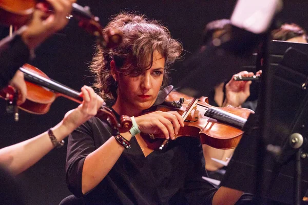 Faro Portugalia 30St Sie 2018 Muzyka Essamble Południowej Orkiestry Klasycznej — Zdjęcie stockowe