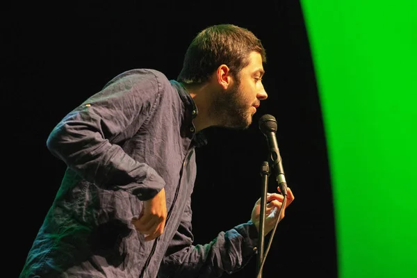 Faro Portogallo Agosto 2018 Salvador Sobral Artist Esibisce Festival — Foto Stock