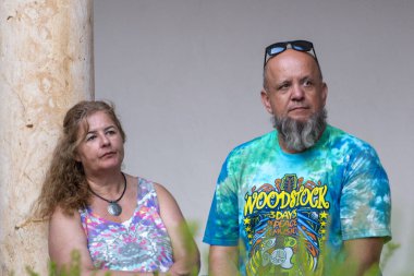 Faro, Portekiz: 30 Ağustos, 2018 - seyirci izle müzik sanatçısı Festivali f, Faro, Portekiz şehir büyük bir festival.