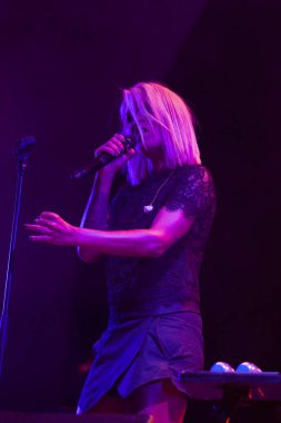 Faro, Portekiz: 31 Ağustos, 2018 - müzik grubu, Aurea, Festival F üzerinde gerçekleştirir