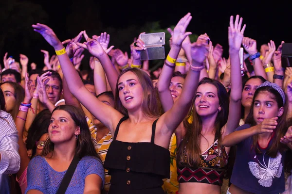 Faro Portogallo Agosto 2018 Audience Watch Music Artist Festival Grande — Foto Stock