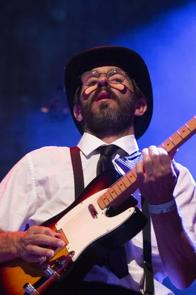 Faro Portugal Agosto 2018 Banda Música Alexander Search Actúa Festival — Foto de Stock