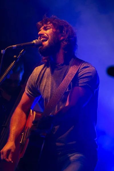 Faro Portugal Agosto 2018 Artista Musical Daniel Kemish Actúa Festival — Foto de Stock