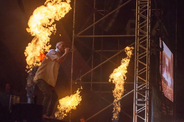 Faro Portugalsko Září 2018 Hudební Skupina Piruka Provádí Festival Velký — Stock fotografie