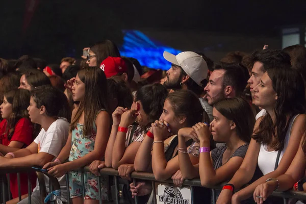 Faro Portugalsko Září 2018 Publikum Sledovat Hudební Umělec Festival Velký — Stock fotografie