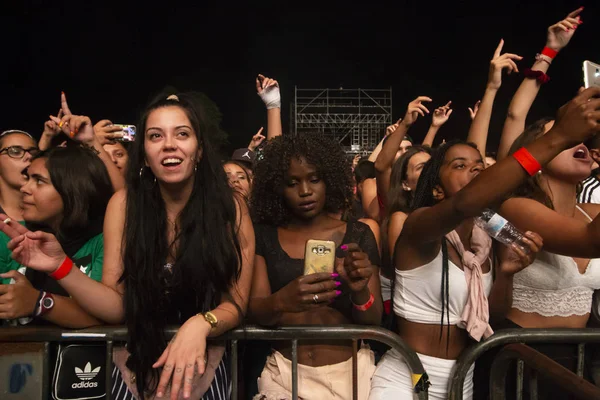 Faro Portogallo Settembre 2018 Audience Watch Music Artist Festival Grande — Foto Stock