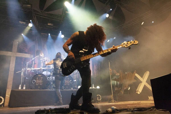 Фаро Портгалия Сентября 2018 Музыкальная Группа Moonspell Выступает Festival Большом — стоковое фото