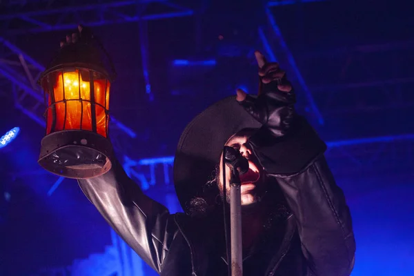 Faro Portugal September 2018 Musik Band Moonspell Konzertiert Auf Festival — Stockfoto