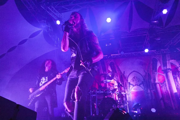 Faro Portugal September 2018 Musik Band Moonspell Konzertiert Auf Festival — Stockfoto