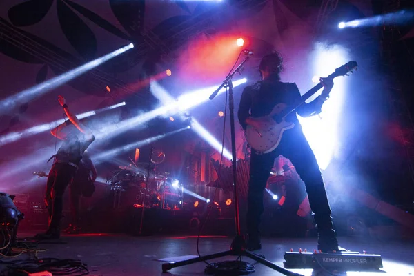 Фаро Портгалия Сентября 2018 Музыкальная Группа Moonspell Выступает Festival Большом — стоковое фото