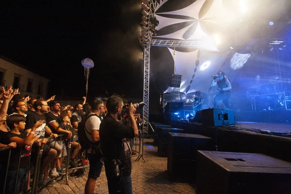 Faro Portekiz Eylül 2018 Müzik Grubu Moonspell Festival Faro Portekiz — Stok fotoğraf