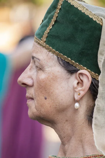 西尔韦斯 葡萄牙 2018年8月11日 中世纪博览会中的中世纪服装角色 — 图库照片