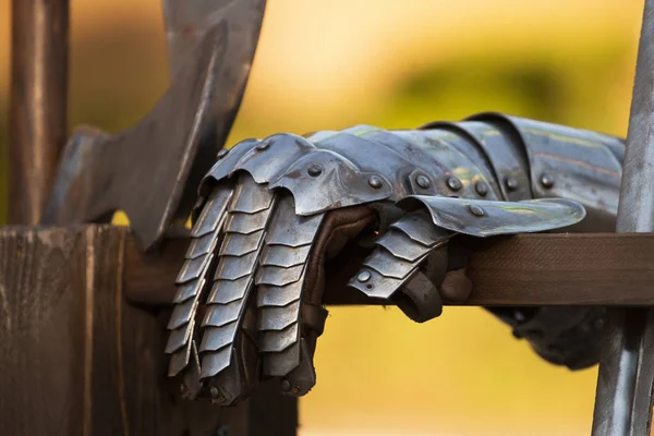 Şövalye Demir Dayağı Sergilenen Görünümü Kapat Üzerinde Fuarı — Stok fotoğraf