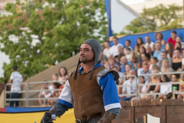 Silves Portugal Agosto 2018 Personajes Disfraces Medievales Evento Ferial Medieval —  Fotos de Stock