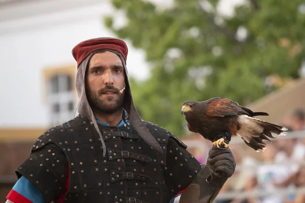 Silves Portugal Août 2018 Personnage Costumé Médiéval Foire Médiévale — Photo