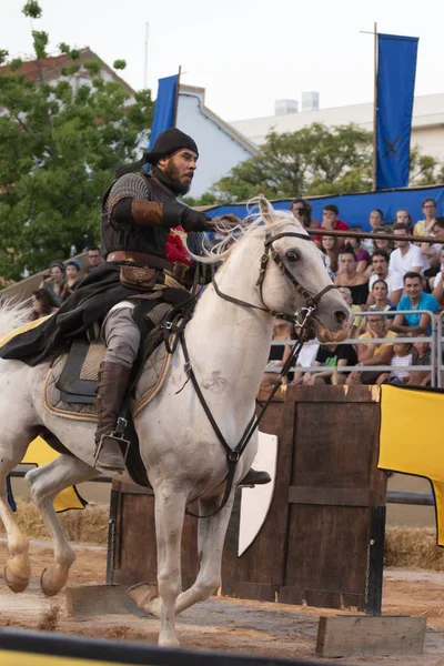 Silves Portugal Agosto 2018 Personajes Disfraces Medievales Evento Ferial Medieval —  Fotos de Stock