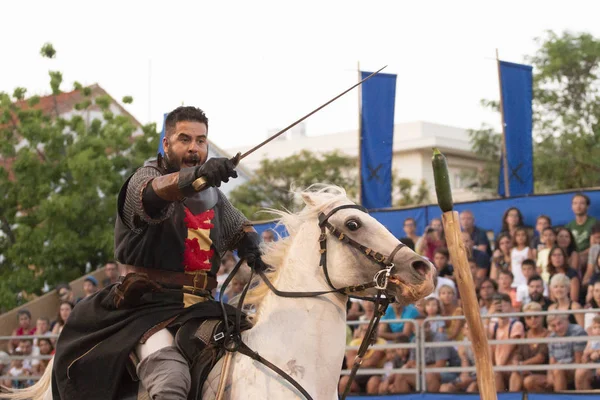 Silves Portugal Agosto 2018 Personajes Disfraces Medievales Evento Ferial Medieval —  Fotos de Stock