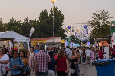 Lagoa, Portekiz - 18 Ağustos, 2018 - yerel sergi tarım, ticaret, gastronomi, müzik, rustik esnaf, geleneksel sanat ve Lagoa, Portekiz içinde bulunan El Sanatları Fuarı.