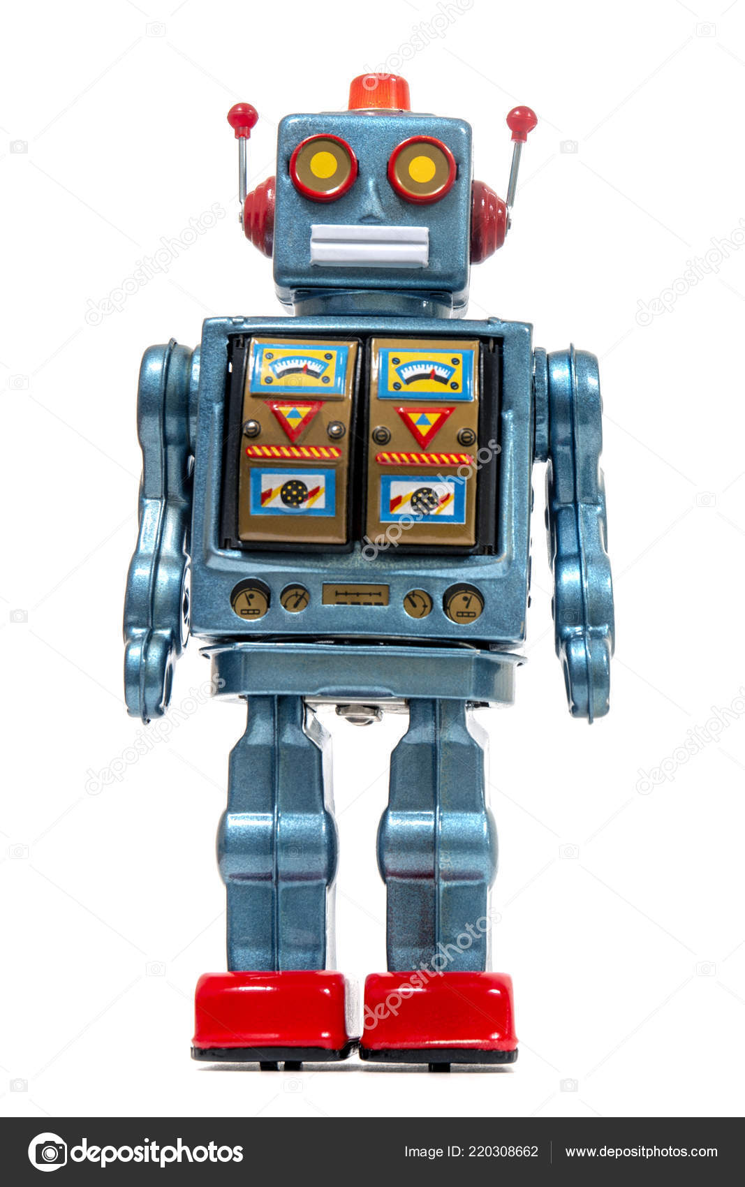 Vintage Tin Robot Toy PNG Images