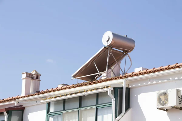 Maison Équipée Panneau Solaire Sur Quartier — Photo