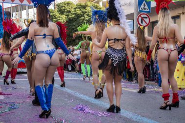 Karnaval geçit Festivali katılımcıları