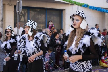 Karnaval geçit Festivali katılımcıları