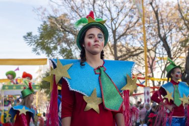 Karnaval geçit Festivali katılımcıları