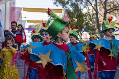 Karnaval geçit Festivali katılımcıları