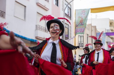 Karnaval geçit Festivali katılımcıları
