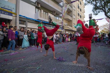 Karnaval geçit Festivali katılımcıları