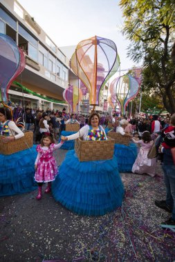 Karnaval geçit Festivali katılımcıları