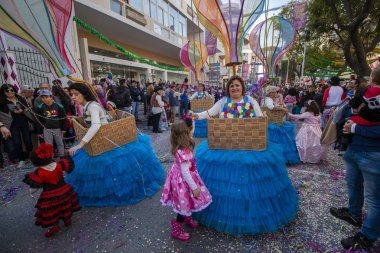 Karnaval geçit Festivali katılımcıları