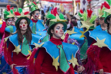 Karnaval geçit Festivali katılımcıları