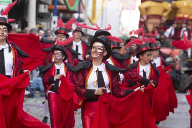 Karnaval geçit Festivali katılımcıları